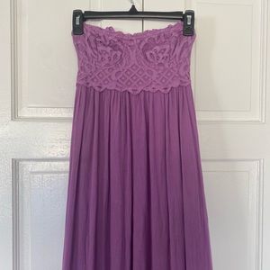 Free people Adella Corset Maxi Dress In Purple Size XS